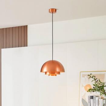 Lámpara colgante LED 'Nymara' en Cobre y Aluminio, Ø 40 cm - Lucande