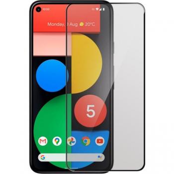Protector de Cristal Templado Negro para Google Pixel 5