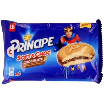 Galletas Principe - Soft&Choc, Sabor Chocolate, 6 unidades