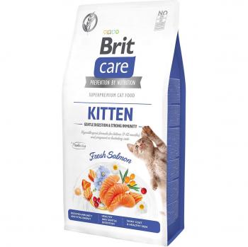 Comida para Gato Brit Care Sin Granos Kittens Salmón 7 kg - Digestión Suave y Fuerte Inmunidad