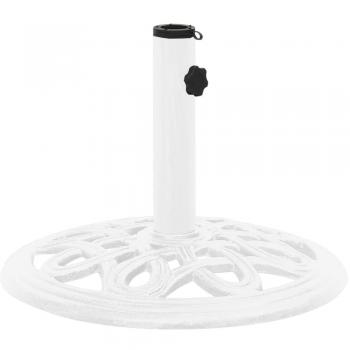 vidaXL Umbrella Base White 40x40x32 cm Cast Iron