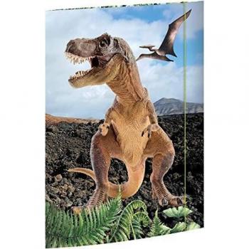Carpeta de Dibujos A3 T-Rex con Gomas y 3 Solapas en Cartón 350 g/m²