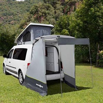 Toldo Trasero Brunner Pilote para VW Caddy IV (06/2015-02/2020) - Capacidad 2 Personas, Dimensiones: 135cm x 170cm x 135cm, Color Gris