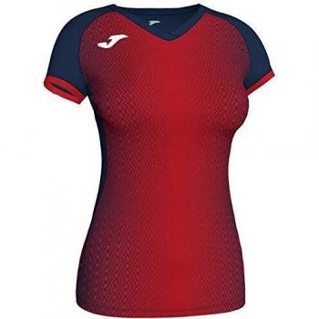 Joma Supernova Camisetas, Mujer, Marino/Rojo, 2XS