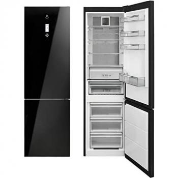Frigorífico Combi Alpha Pegasus Elite Pro-200. Cristal Negro, Metal Cooling, No Frost, Zona 0, Inverter, Alta Gama