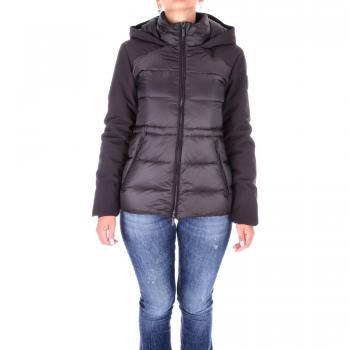 Woolrich Black Down Jacket with Removable Hood, Female, Size M