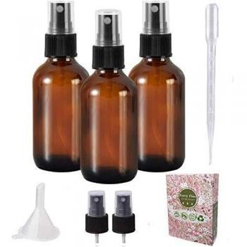 3pcs 30ml Botella de Spray Aceite Esencial Vidrio Botella de Alcohol Spray Pulverizador Botes Spray Vacios