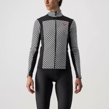 Maillot Castelli Sfida 2 Manga Larga Negro Blanco Mujer - M