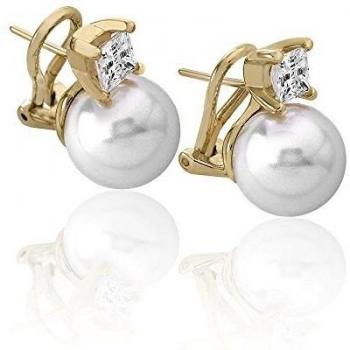 Majorica Pendientes de botón Mujer vermeil - 15311.01.1.000.010.1