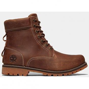 Timberland Rugged Waterproof Mid Lace-Up Boots for Men - Brown, Size 14.5 US