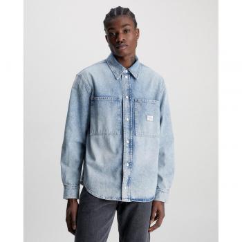 Camisa vaquera de hombre denim claro Calvin Klein Jeans