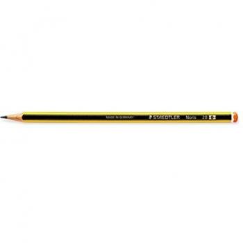 Staedtler Noris - Lápiz hexagonal de graduación 2B, doble encoladura de mina, 1 unidad