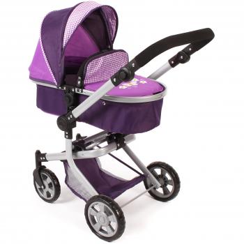 Cochecito de Muñecas Convertible Bayer Chic 2000 Mika - Cuadro Púrpura
