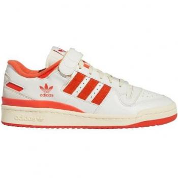 Adidas Forum 84 Low Men's Shoes - White/Red - Size: 42 2/3 - Leather
