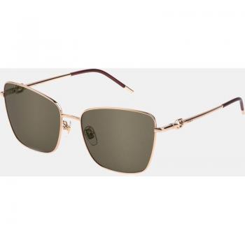 Furla Women's Square Airframe Sunglasses in Rose Gold with Brown Lenses