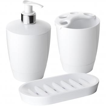 Tatay 6110301 Kristal – Juego de 3 Pieces Kristal Blanco plástico 17 x 10.5 x 15.2 cm