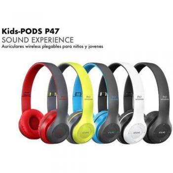 Auriculares Kids Pods P47 Wireless plegables