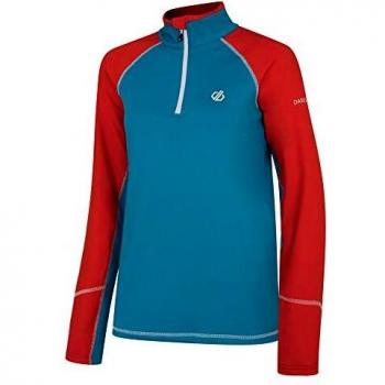 Dare 2b Involved Core Stretch Lightweight Warm Backed Quick Drying Half Zip Fleece Capa Intermedia elástica, Mujer, Azul de Agua Dulce/Paleta, 44