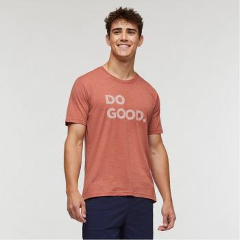 Camiseta de hombre Cotopaxi Do Good Organic manga corta rosa perlado - L