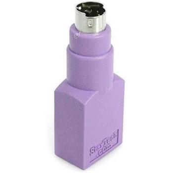 StarTech.com GC46FMKEY - Adaptador teclado o ratón USB a conector PS/2 MiniDIN, púrpura
