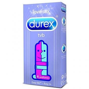 Durex TVB Preservativos, 48 preservativos, 8 paquetes de 6 unidades