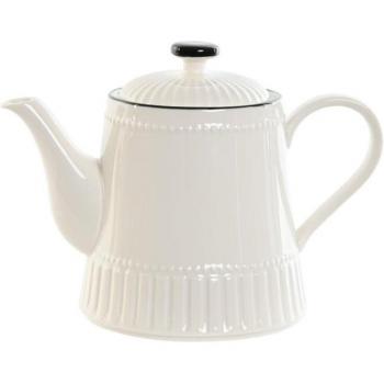 Tetera de Porcelana Blanco Espíritu del Hogar con Capacidad de 1 Litro