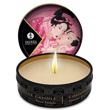 Shunga Vela de Masaje Petalos de Rosa 30ml