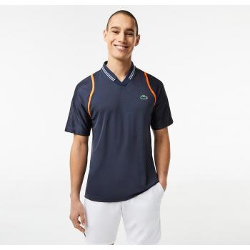Polo Lacoste de Hombres - Azul con diseño Daniil Medvedev