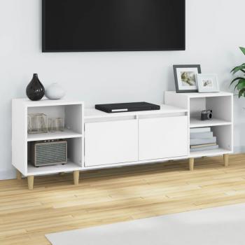Soporte para TV móvil blanco 160x35x55 cm madera multicapa