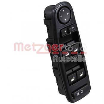 Interruptor de elevalunas METZGER 09161087 con función de elevación y descenso automático
