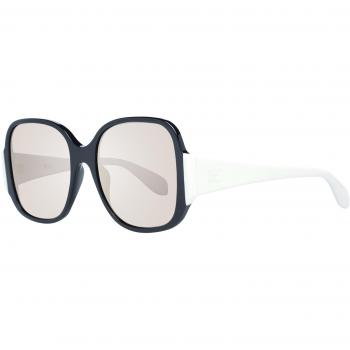 Adidas Originals OR0033 Women's Black and Yellow Sunglasses with Mirrored Lenses
