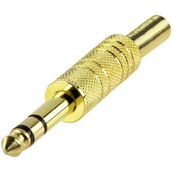 Conector Audio Jack 6.35mm Macho Estéreo