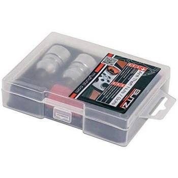 Juego de cuatro tuercas antirrobo de gran calidad para llantas. Forma de flor. Con dos llaves o vasos. Encuentra los antirrobo que necesitas en nuestro listado aplicativo por modelo de coche.