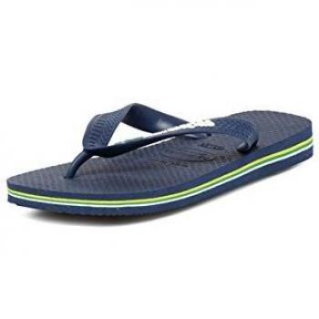 Havaianas Kids Brasil Logo Navy Flip-Flops