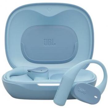 Auriculares Inalámbricos JBL Sense Lite True Wireless Abiertos con Conducción Aérea, Resistencia al Agua/Polvo IP54, 32 horas de Autonomía, Color Azul