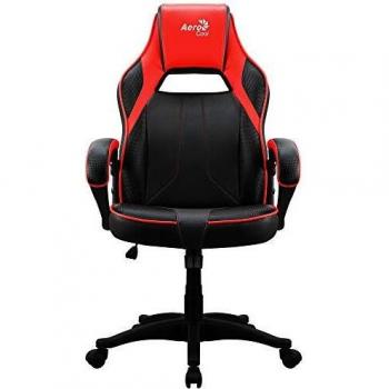 Aerocool AC40C Silla Gaming, tecnología Air, Altura Regulable, Color Rojo