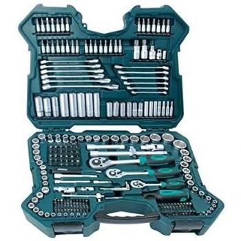 Mannesmann M98430 - Set Completo de Herramientas con Llaves de Vaso Hexagonal, 215 Piezas en Maletín