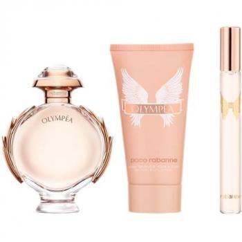 Paco Rabanne Olympea 80ml Eau de Parfum Gift Set with Body Lotion and Travel Spray