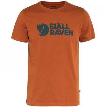 Camiseta Fjällräven Manga Corta Logo Pardo Anaranjado - S
