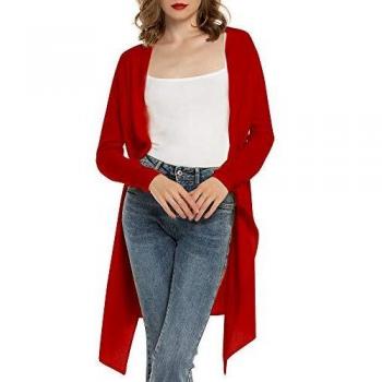 Cardigan Mujer Verano Camisa Blusa Manga Larga Mujer Cárdigan Largo Playa Camisetas de Fiesta Blusas Largas Chal Flojo Chaqueta Punto Cardigans Mujer Primavera Verano
