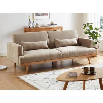 Sofá cama de 3 plazas de tela ESME - Beige