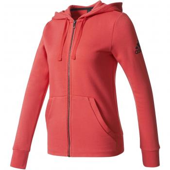 adidas Ess Solid Fz Hd Sudadera, Mujer, Rosa