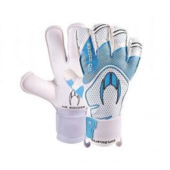 HO Soccer SSG Supremo Kontakt Evolution Guantes de Portero, Unisex Adulto, Blanco/Azul, 8