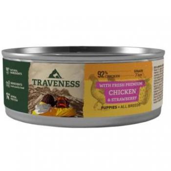 Traveness Strawberry Chicken Puppy Wet Food 85 Gr