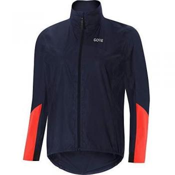 GORE Wear Chaqueta impermeable de ciclismo para mujer, C7 Women GORE-TEX SHAKEDRY 1985 Vis Jacket, 36, Azul/Naranja, 100409