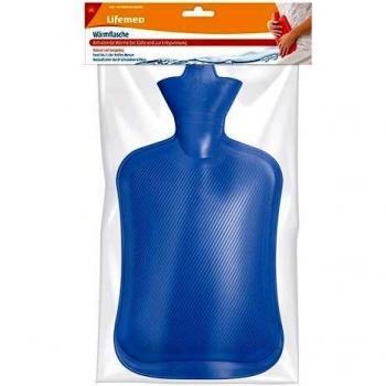 Bolsa de agua caliente Lifemed, capacidad: 2 litros, color azul