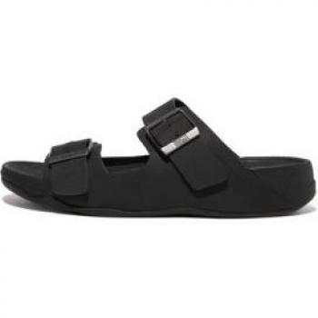 Sandalias de piel Gogh Moc negro para hombre