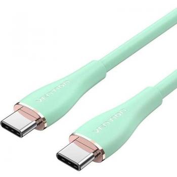 Vention TAWGH Cable USB-C Macho a USB-C Macho 2m Verde Silicona
