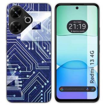 Funda de Silicona con Diseño de Circuito para Xiaomi Redmi 13 4G