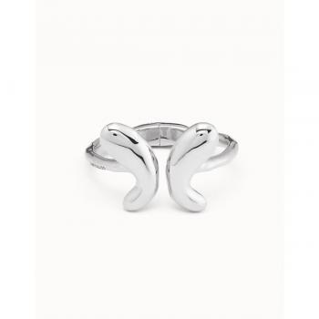 UNO de 50 Women's Silver-Plated Rigid Wings Bracelet